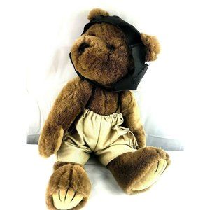 Bearland Vintage Pilot Bear Stuffed Animal Toy Plu
